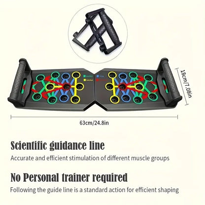 Multifunctional Push up Board with Push up Bars - Home Fitness Machine for Strength Training, Viral Workout Trend Item for Fitness Enthusiasts (Home Gym Chest/Shoulder Gains)