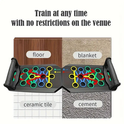 Multifunctional Push up Board with Push up Bars - Home Fitness Machine for Strength Training, Viral Workout Trend Item for Fitness Enthusiasts (Home Gym Chest/Shoulder Gains)