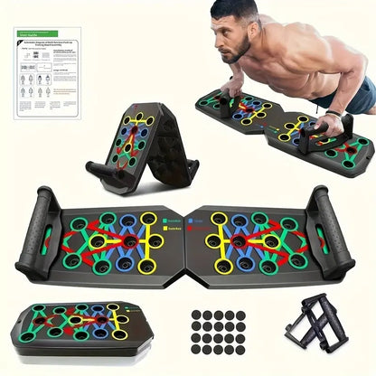 Multifunctional Push up Board with Push up Bars - Home Fitness Machine for Strength Training, Viral Workout Trend Item for Fitness Enthusiasts (Home Gym Chest/Shoulder Gains)